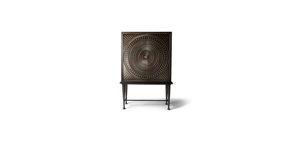 Vinicole wine cabinet — walnut, handmade by Sitdesign