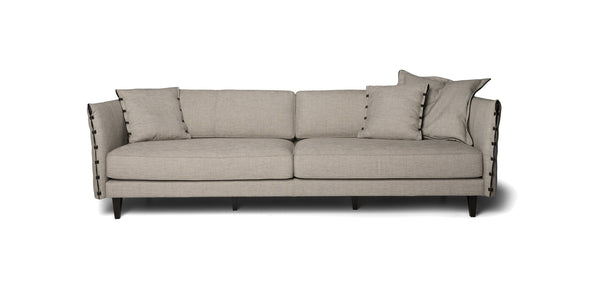 Divano Bravo in grigio chiaro, vista frontale