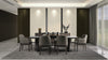 Delta dining chairs around a dining table
