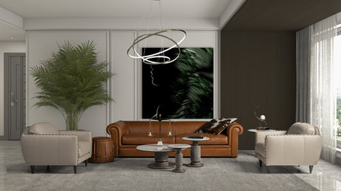 Nakita sofa in a contemporary living room