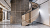 Entrance hall with a spiral staircase