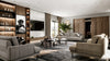 Well-proportioned living room with a sofa group