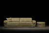 Claudia sofa photographed against a dark background