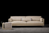Maxima sofa photographed against a dark background