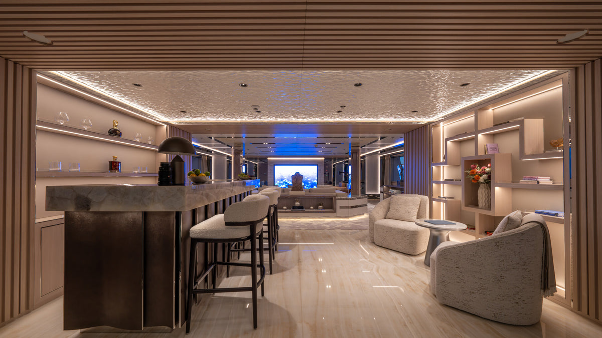 Al Reem owner's deck lounge seen from the bar