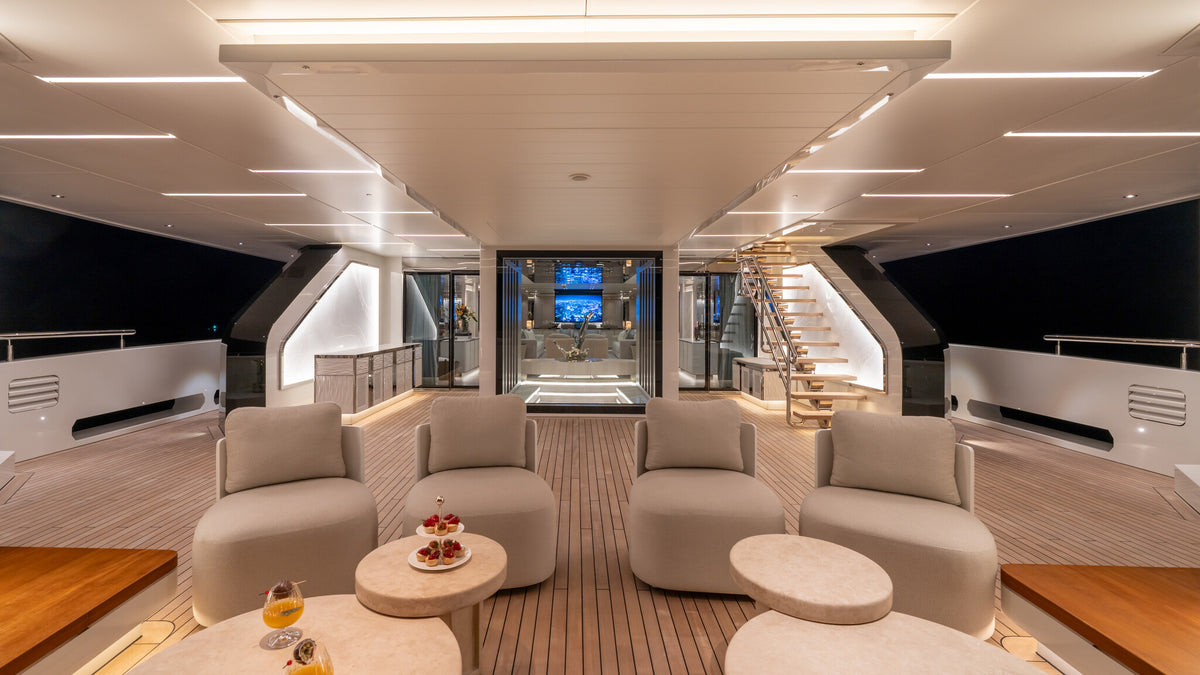 Al Reem main deck aft lounge seating