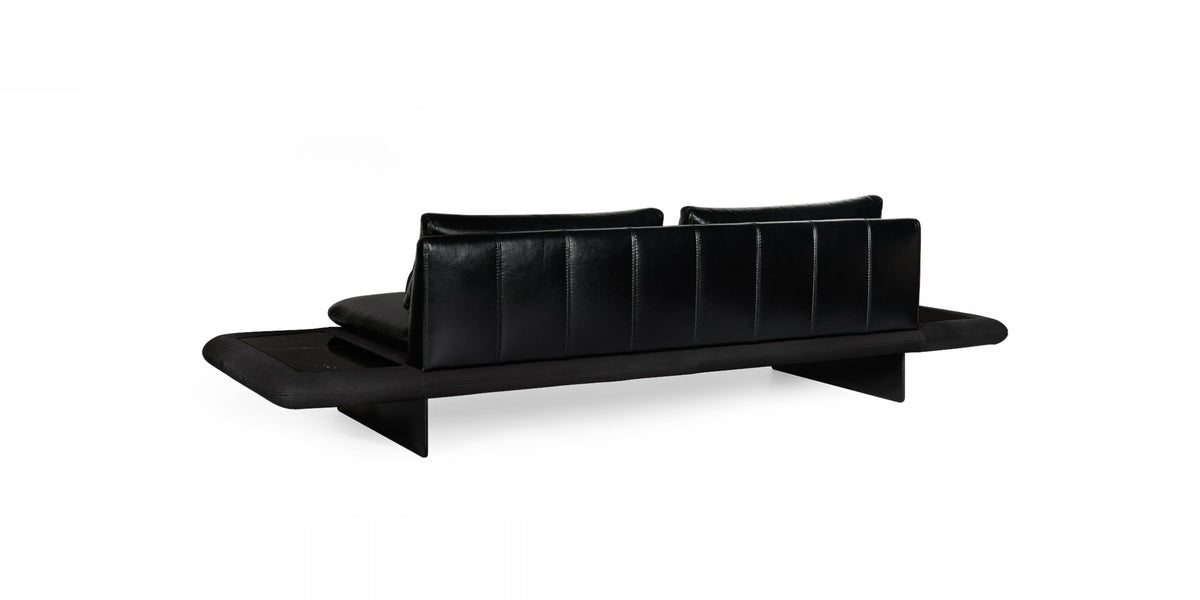 ARTIST SOFA - Sit Design leather sofa, rear angled view