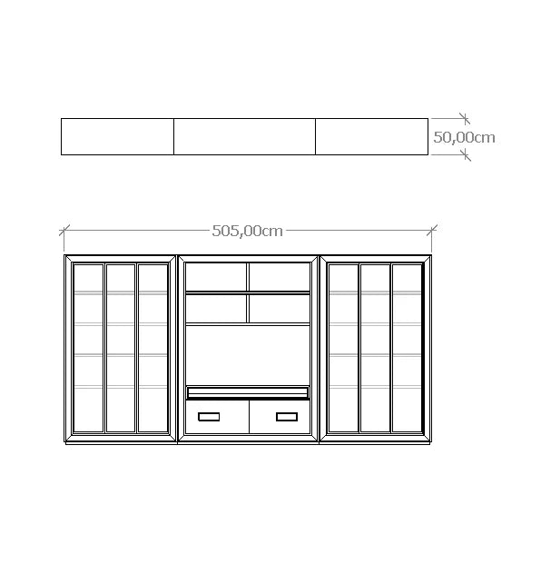 MOBILI TV E LIBRERIE PER LOFT 