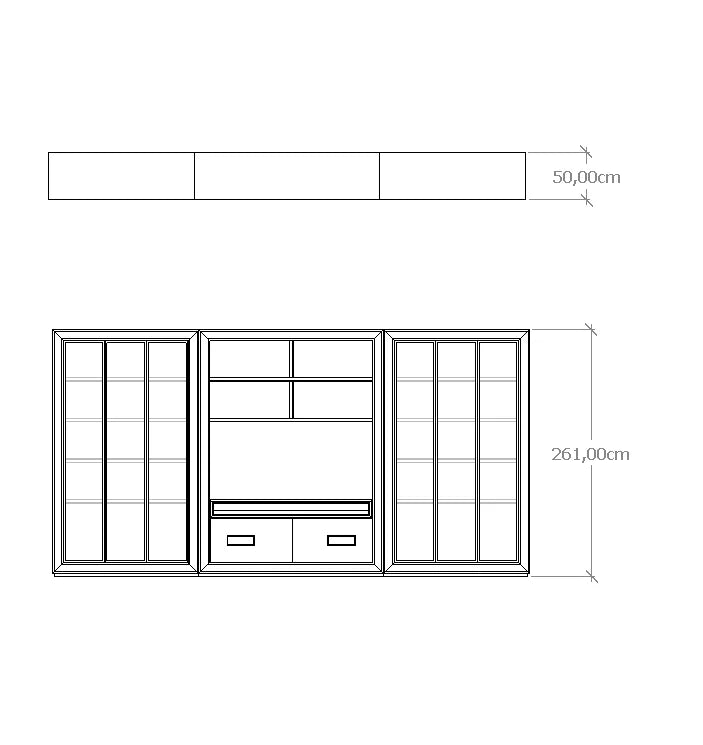 MOBILI TV E LIBRERIE PER LOFT 