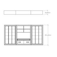 MOBILI TV E LIBRERIE PER LOFT 