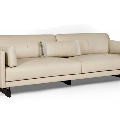 MAXIMA SOFA - Sit Design leather sofa, front angled view