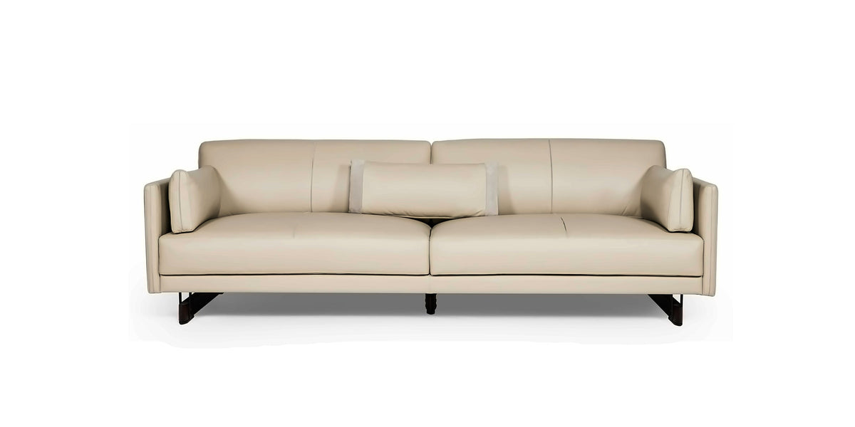 MAXIMA SOFA - Sit Design leather sofa, front view
