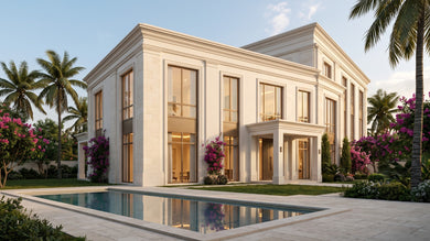 Villa Elegance exterior facade, Lomé, Togo — interiors furnished by Sit Design