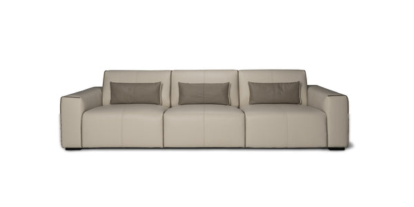 Agatha sofa in taupe, front view