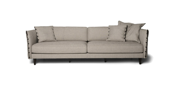 Divano Bravo in grigio chiaro, vista frontale