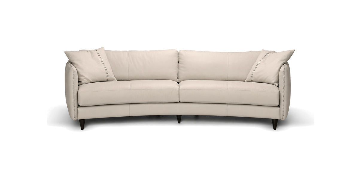 Janette Curved sofa in off-white, colour option