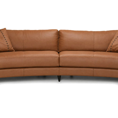 Janette Curved sofa in honey, colour option