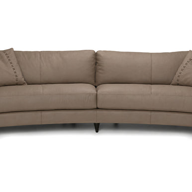 Janette Curved sofa in stone, colour option