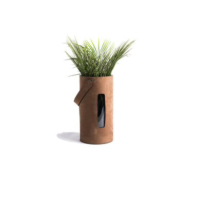 Leather Planter V02 — handmade by Sitdesign, Istanbul