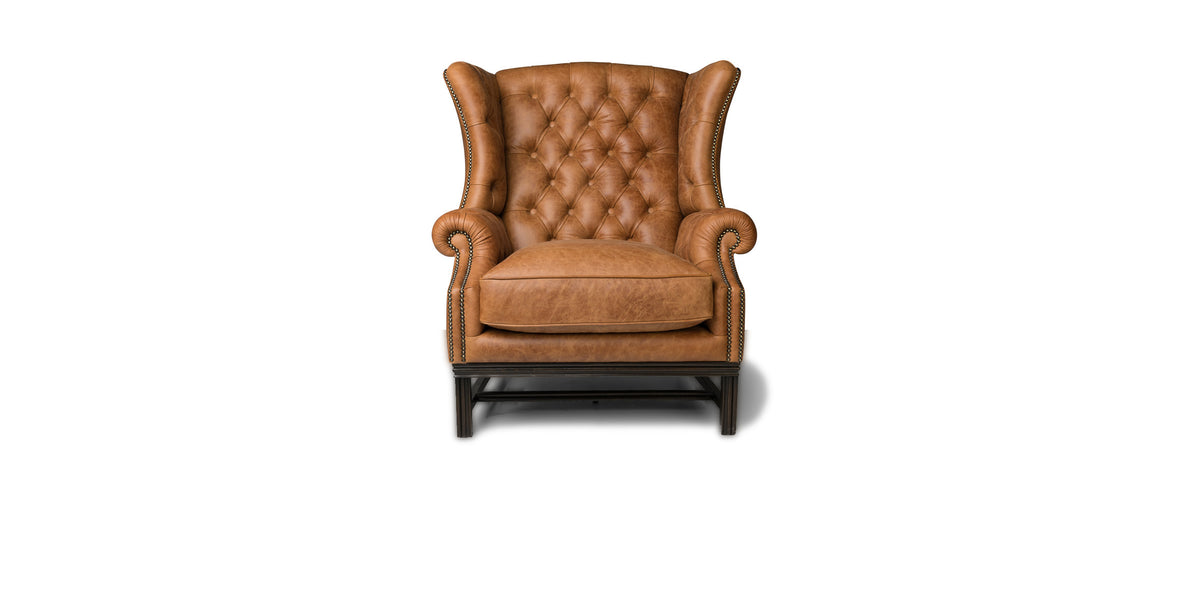 Poltrona Matrix marrone, vista frontale