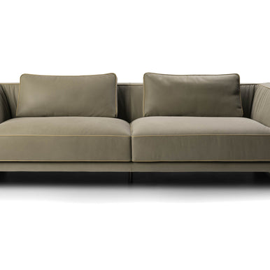 Ranchero sofa in olive grey, front view