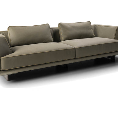 Ranchero sofa in olive grey, three-quarter view