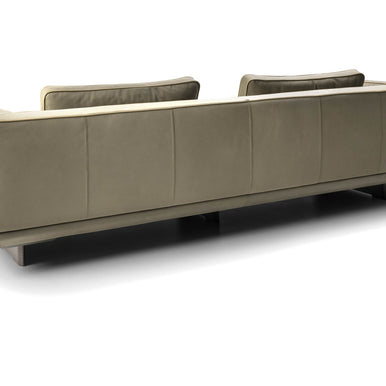 Ranchero sofa in olive grey, rear three-quarter view