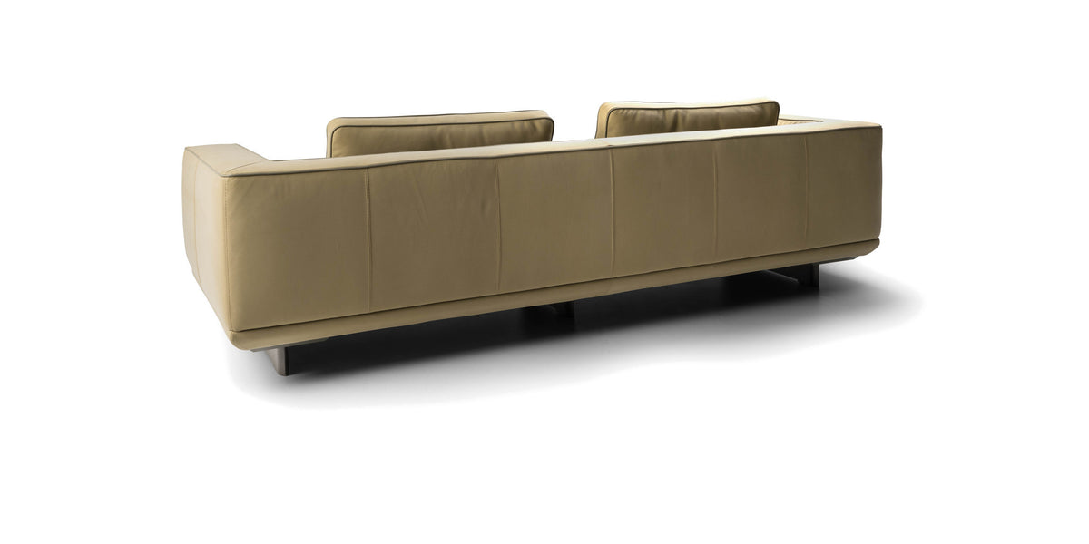 Ranchero sofa in sand, rear three-quarter view