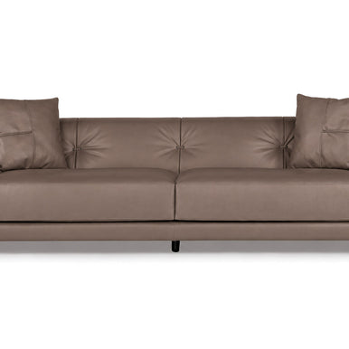 Rosalinda sofa in mink leather, front view